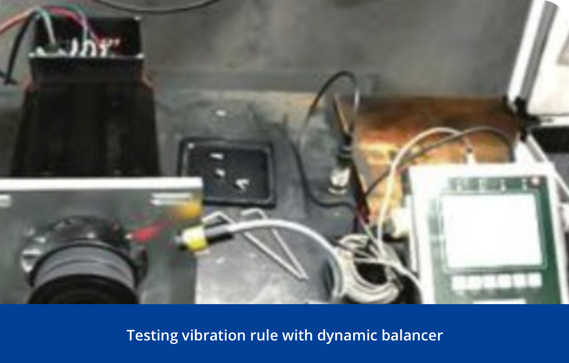 testing vibration rule with dynamic balancer