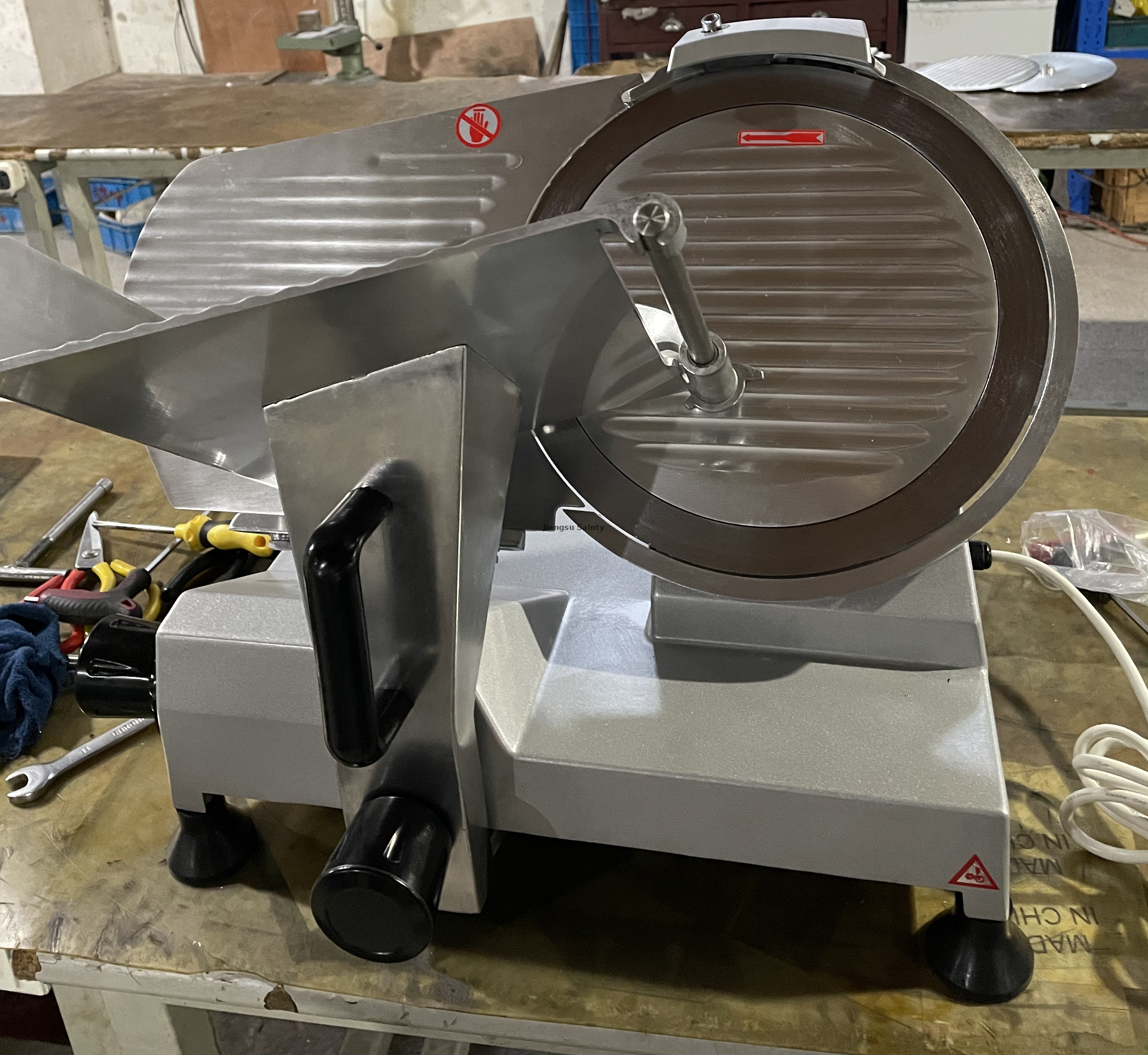 Premium Commercial Slicer 220mm, 120w electric meat slicer Semi-automatic commercial meat slicer meat slicer